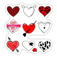 happy valentines Day,Cute Mom Gift,Novelty Mom Gif' Sticker